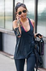 BRENDA SONG in Tights Leaves a Gym in Studio City