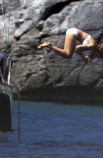 CAMERON DIAZ in Bikini at Vogue photoshoot in St.Barts