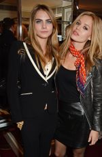 CARA DELEVINGNE and KENDALL JENNER at Love Magazine Lunch in London
