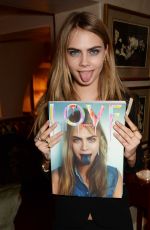 CARA DELEVINGNE and KENDALL JENNER at Love Magazine Lunch in London