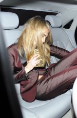 CARA DELEVINGNE Arrives at Harvey Weinstein Party in London