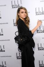 CARA DELEVINGNE at 2014 Elle Style Awards in London