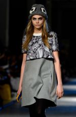 CARA DELEVINGNE at Giles Fall/Winter 2014/2015 Fashion Show