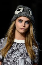 CARA DELEVINGNE at Giles Fall/Winter 2014/2015 Fashion Show