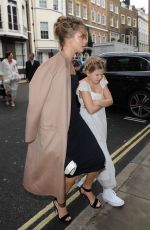 CARA DELEVINGNE at Her Sister Chloe Wedding in London