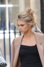 CARA DELEVINGNE at Her Sister Chloe Wedding in London