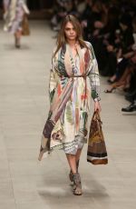 Cara Delevingne on Runways of Burberry Fall/Winter Fashion Show