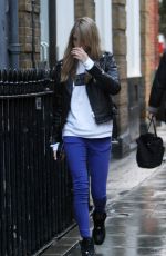CARA DELEVINGNE Out and About in London