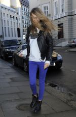 CARA DELEVINGNE Out and About in London