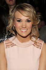 CARRIE UNDERWOOD at Peter Som Fashion Show in New York