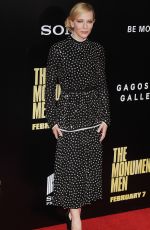CATE BLANCHETT at The Monuments Men Premiere in New York