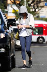 CHARLIZE THERON Leaves Yoga Class in West Hollywood