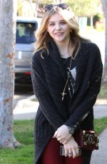 CHLOE MORETZ Out and About in Los Angeles