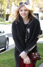 CHLOE MORETZ Out and About in Los Angeles