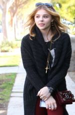 CHLOE MORETZ Out and About in Los Angeles