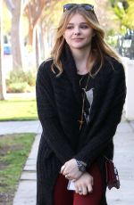 CHLOE MORETZ Out and About in Los Angeles