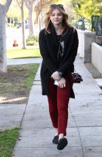 CHLOE MORETZ Out and About in Los Angeles