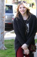 CHLOE MORETZ Out and About in Los Angeles
