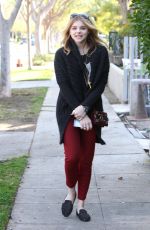 CHLOE MORETZ Out and About in Los Angeles