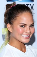 CHRISSY TEIGEN at DirecTV Celebrity Beach Bowl in New York