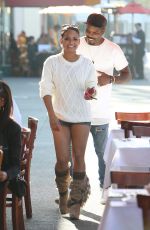 CHRISTINA MILIAN in Jeans Shorts Out and About in Los Angeles
