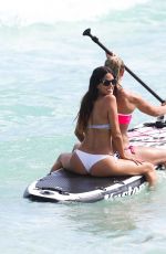 CLAUDIA ROMANI in Bikini at a Beach in Miami