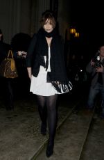 DAISY LOWE Arrives at London Fashion Week at the Freemasons