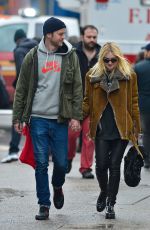 DAKOTA FANNING and Jamie Strachan Out and About in New York