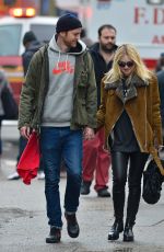 DAKOTA FANNING and Jamie Strachan Out and About in New York