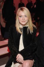 DAKOTA FANNING at Proenza Schouler Fashion Show in New York