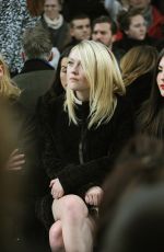 DAKOTA FANNING at Proenza Schouler Fashion Show in New York