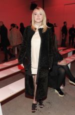 DAKOTA FANNING at Proenza Schouler Fashion Show in New York