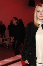 DAKOTA FANNING at Proenza Schouler Fashion Show in New York
