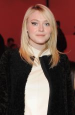 DAKOTA FANNING at Proenza Schouler Fashion Show in New York