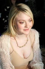 DAKOTA FANNING at Rodarte Fashion Show in New York