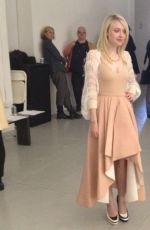DAKOTA FANNING at Rodarte Fashion Show in New York