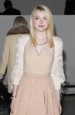 DAKOTA FANNING at Rodarte Fashion Show in New York