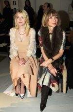 DAKOTA FANNING at Rodarte Fashion Show in New York