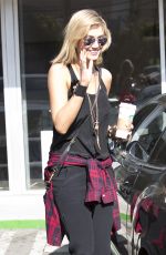 DELTA GOODREM at Star Bucks Coffee in Studio City