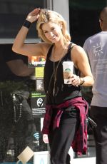 DELTA GOODREM at Star Bucks Coffee in Studio City