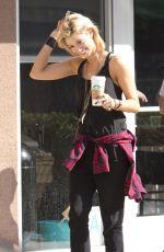DELTA GOODREM at Star Bucks Coffee in Studio City