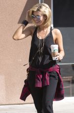 DELTA GOODREM at Star Bucks Coffee in Studio City