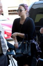 DEMI LOVATO Arrives at LAX Airport