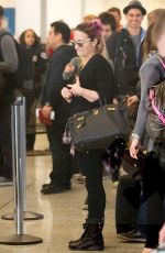 DEMI LOVATO Arrives at LAX Airport