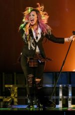 DEMI LOVATO at The Neon Lights Tour Opening Concert in Vancouver