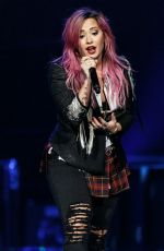 DEMI LOVATO at The Neon Lights Tour Opening Concert in Vancouver