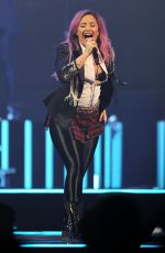 DEMI LOVATO Performs at the Honda Center in Anaheim