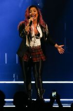 DEMI LOVATO Performs at the Honda Center in Anaheim