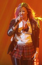 DEMI LOVATO Performs at the Honda Center in Anaheim