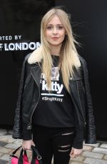 DIANA VICKERS Arrives at London Fashion Week at Somerset House